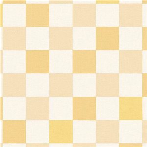 Papier peint carreaux jaunes