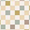 Ochre, green, and mauve multicolor plaid wallpaper