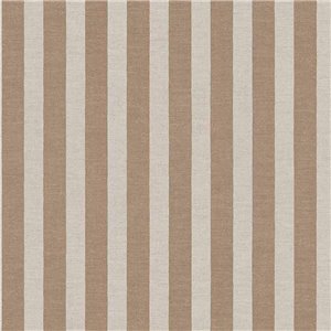 Papier peint rayures marron et beige effet tissu