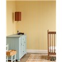 Mustard yellow and cream striped wallpaper · Eijffinger Tiny Treasures 363151