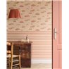 Papier peint rayures couleur saumon · Eijffinger Tiny Treasures 363152