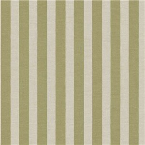 Papier peint rayures vert olive sauge
