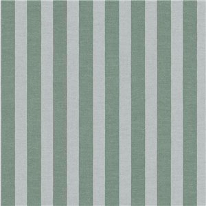 Papier peint rayures vert grisâtre