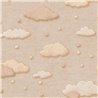 Beige cloud kids' wallpaper in pastel tones