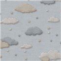 Papier peint enfant avec nuages bleu tons pastel · Eijffinger Tiny Treasures 363163