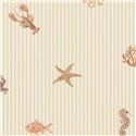 Papel pintado náutico infantil con animales marinos · Eijffinger Tiny Treasures 363170