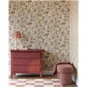 Papel pintado bosque de animales y flores multicolor · Eijffinger Tiny Treasures 363190
