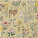 Forest animal illustration wallpaper · Eijffinger Tiny Treasures 363192