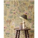 Illustrationstapete mit Waldtieren · Eijffinger Tiny Treasures 363192