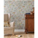 Forest and deer illustration wallpaper · Eijffinger Tiny Treasures 363193