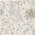 Papier peint feuilles tropicales beige · Ich Jaipur 480-1