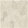 Grosse botanische Blaettermuster Tapete Beige