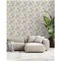 Tropical jungle wallpaper with palm leaves · Ich Jaipur 482-1
