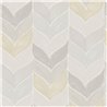 Aquarell Chevron Tapete in Beige
