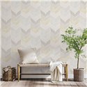 Papel pintado forma de espiga acuarela · Ich Jaipur 483-1