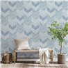 Papier peint chevrons géométriques bleu · Ich Jaipur 483-2