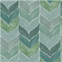 Abstrakte Aquarell Chevron Tapete Gruen · Ich Jaipur 483-4