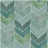 Green watercolor abstract chevron wallpaper · Ich Jaipur 483-4