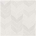 Weisse Chevron Tapete fürs Badezimmer · Ich Jaipur 483-5