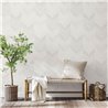 Weisse Chevron Tapete fürs Badezimmer · Ich Jaipur 483-5