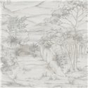 Papier peint paysage gravure coloniale · Ich Jaipur 484-1