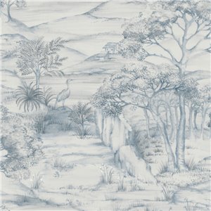 Traditionelle Toile de Jouy Tapete Indien