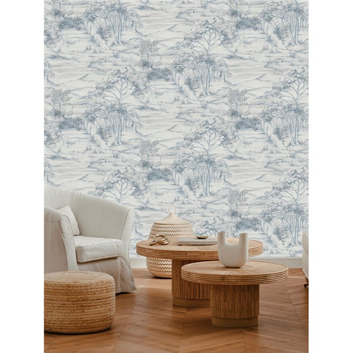 Traditionelle Toile de Jouy Tapete Indien · Ich Jaipur 484-2