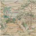 Indische Landschaftstapete im Vintage Gravurstil · Ich Jaipur 484-3