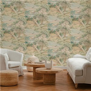 Papel pintado paisaje hindú 2