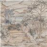 Papier peint paysage pastoral antique