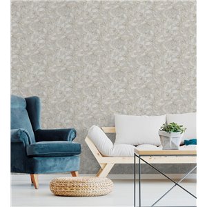 Watercolor leaves wallpaper with textured background 2