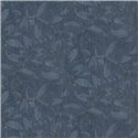 Papier peint feuilles aquarelle bleu · Ich Jaipur 485-6