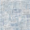 Papel pintado tapiz de arpillera azul estilo étnico
