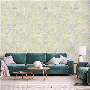 Papel pintado patchwork textil estilo persa 2