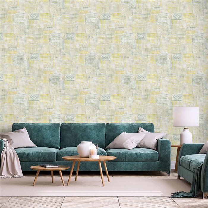 Papier peint patchwork tapis persan · Ich Jaipur 486-5