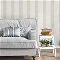 Artisanal textile style wide stripe wallpaper · Ich Jaipur 487-1