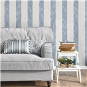 Papier peint rayures floues bleues · Ich Jaipur 487-5