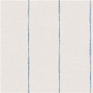 Blue linen texture fine pinstripe wallpaper