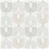 Modern Abstract Geo Chains Gray Wallpaper