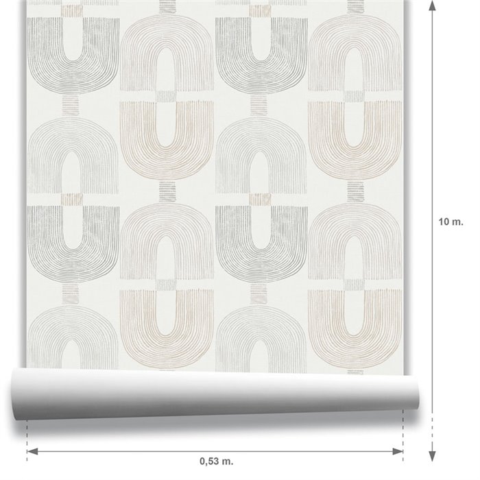 Minimalistische tapete mit dezenten kettengliedern · Hera Walls Tempo H510-4F