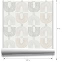 Modern Abstract Geo Chains Gray Wallpaper · Hera Walls Tempo H510-4F