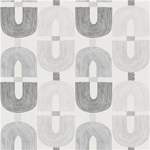 Moderne geometrische tapete mit grauen kettengliedern