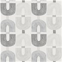 Papier peint géométrique moderne maillons gris · Hera Walls Tempo H510-5F