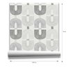 Papier peint géométrique moderne maillons gris · Hera Walls Tempo H510-5F