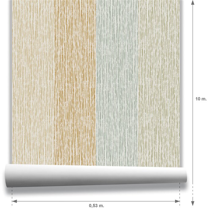 Moderne und mehrfarbige tapete mit vertikalen streifen · Hera Walls Tempo H511-1F