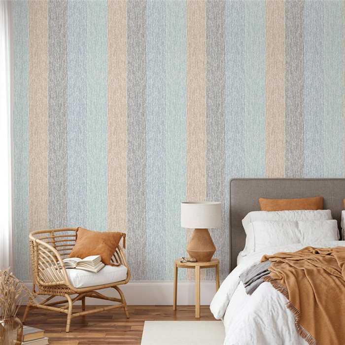 Moderne gestreifte tapete für das schlafzimmer · Hera Walls Tempo H511-2F