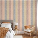 Minimalist Block Stripes Neutral Wallpaper · Hera Walls Tempo H511-3F