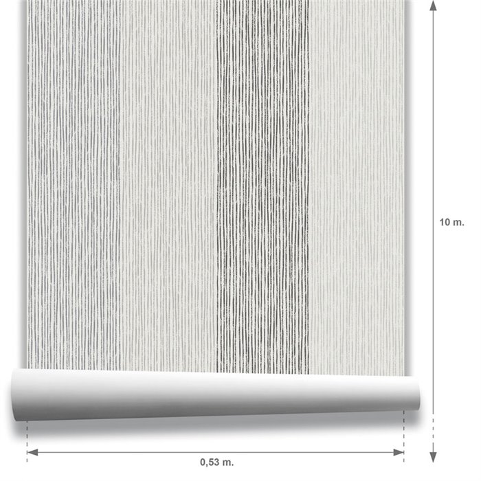 Papel pintado de rayas anchas minimalista · Hera Walls Tempo H511-5F
