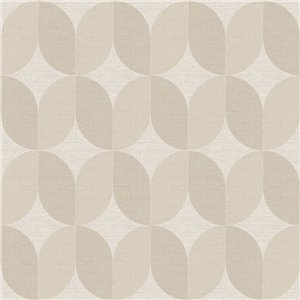 Moderne geometrische tapete in beige