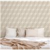 Papel pintado geométrico moderno beige · Hera Walls Tempo H512-1F